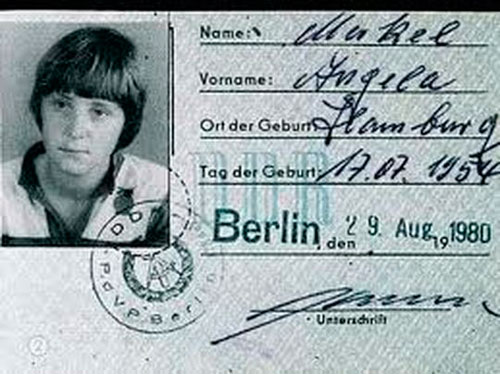 Ангела Меркель: фото в молодости